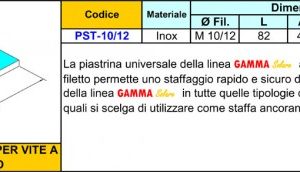 7-Piastrina Universale PST-10/12 